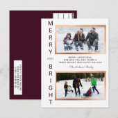 Vroege en heldere foto van Burgundy Briefkaart (Voorkant / Achterkant)