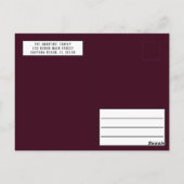 Vroege en heldere foto van Burgundy Briefkaart (Achterkant)