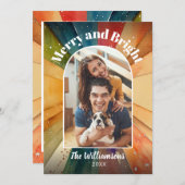 Vroege en heldere foto's met moderne Waterverf ker Feestdagenkaart (Voorkant / Achterkant)