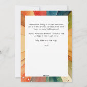 Vroege en heldere foto's met moderne Waterverf ker Feestdagenkaart (Achterkant)