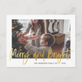 Vroege en heldere gouden ritten voor kerstfoto's briefkaart (Voorkant)