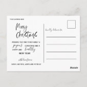 Vroege en heldere gouden ritten voor kerstfoto's briefkaart (Achterkant)