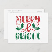 Vroege en heldere, groene feestdag briefkaart (Voorkant / Achterkant)