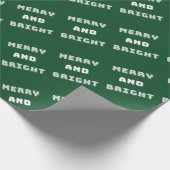 Vroege en heldere, groene kerstkunst, feestdag cadeaupapier (Hoek)