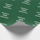 Vroege en heldere, groene kerstkunst, feestdag cadeaupapier (Hoek)