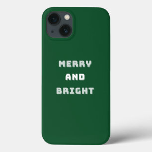 Vroege en heldere, groene kerstkunst, feestdag Case-Mate iPhone case