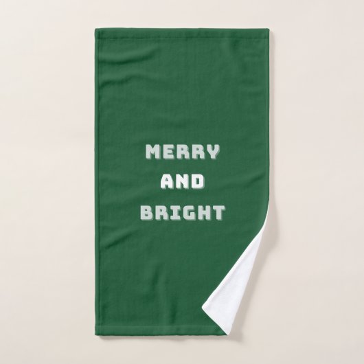 Vroege en heldere, groene kerstkunst, feestdag handdoek (Handdoek)