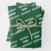 Vroege en heldere, groene kerstkunst, feestdag inpakpapier vel (In situ)