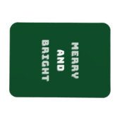 Vroege en heldere, groene kerstkunst, feestdag magneet (Horizontaal)