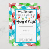 Vroege en heldere Kaart voor kerstcadeautjes voor (Voorkant / Achterkant)