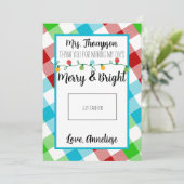 Vroege en heldere Kaart voor kerstcadeautjes voor  (Staand voorkant)