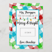 Vroege en heldere Kaart voor kerstcadeautjes voor  (Voorkant / Achterkant)