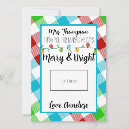 Vroege en heldere Kaart voor kerstcadeautjes voor 