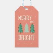 Vroege en heldere kerstbomen Label Cadeaulabel (Voorkant)