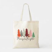 Vroege en heldere kerstbomen tote bag (Achterkant)