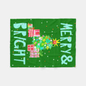 Vroege en heldere kerstboom fleece deken (Voorkant (Horizontaal))
