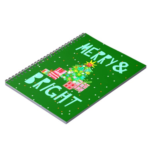 Vroege en heldere kerstboom notitieboek (Linkerzijde)