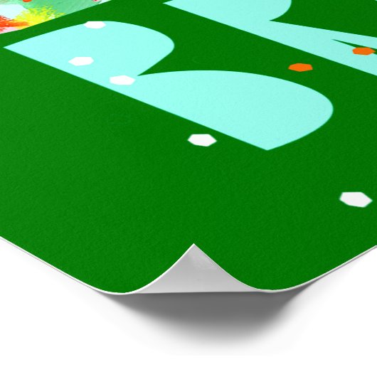 Vroege en heldere kerstboom poster (Hoek)