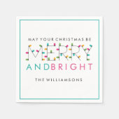 Vroege en heldere kerstboomverlichting servetten (Voorkant)