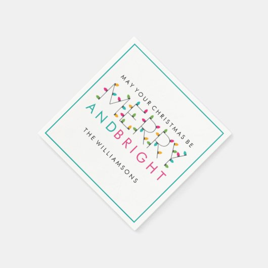 Vroege en heldere kerstboomverlichting servetten (Hoek)