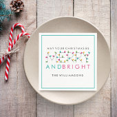 Vroege en heldere kerstboomverlichting servetten