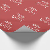 Vroege en heldere kerstfeestdag cadeaupapier (Hoek)