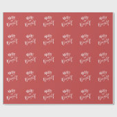 Vroege en heldere kerstfeestdag cadeaupapier (Vlak)