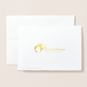 Vroege en heldere kerstfeestdag Gold Foil Kaart (Met envelop)