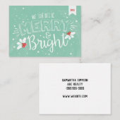 Vroege en heldere kerstfeestdag Pop door Notitiekaartje (Voorkant / Achterkant)