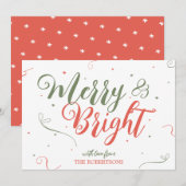 Vroege en heldere kerstfeestdag zonder foto-kaartj feestdagenkaart (Voorkant / Achterkant)