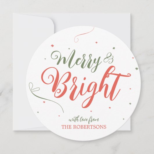 Vroege en heldere kerstfeestdag zonder foto-kaartj feestdagenkaart (Voorkant)