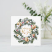 Vroege en heldere kerstfeestkaart feestdagenkaart (Staand voorkant)