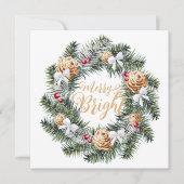 Vroege en heldere kerstfeestkaart feestdagenkaart (Voorkant)