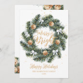 Vroege en heldere kerstfeestkaart feestdagenkaart (Voorkant / Achterkant)