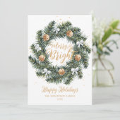 Vroege en heldere kerstfeestkaart feestdagenkaart (Staand voorkant)