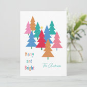 Vroege en heldere kerstkaart (Staand voorkant)