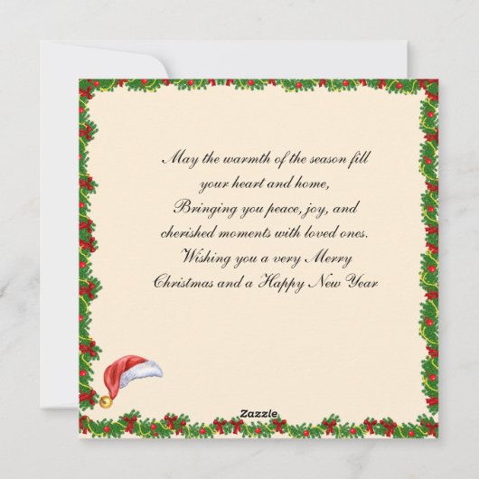 Vroege en heldere kerstkaart (Achterkant)