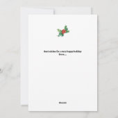 Vroege en heldere kerstkaart (Achterkant)