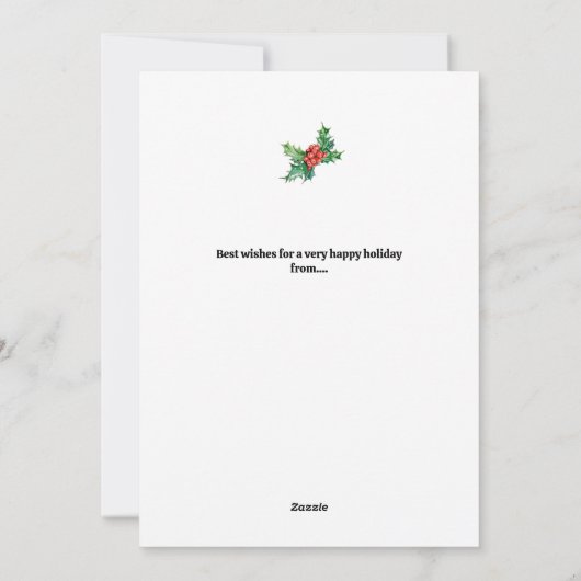 Vroege en heldere kerstkaart (Achterkant)