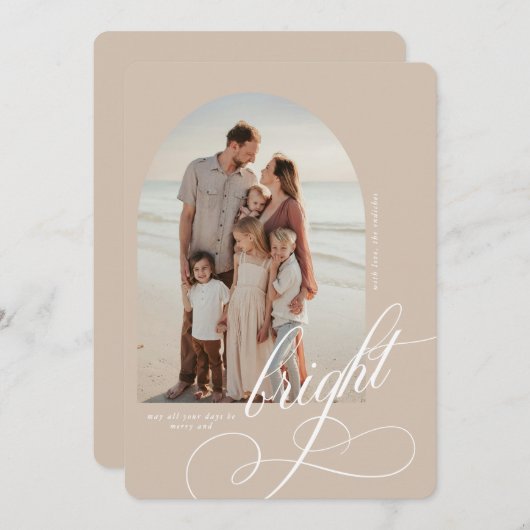 Vroege en heldere kerstkaart (Voorkant / Achterkant)