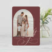 Vroege en heldere kerstkaart (Staand voorkant)