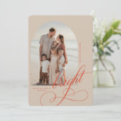 Vroege en heldere kerstkaart (Staand voorkant)