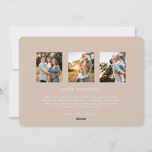 Vroege en heldere kerstkaart (Achterkant)