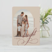 Vroege en heldere kerstkaart (Staand voorkant)