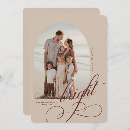 Vroege en heldere kerstkaart (Voorkant / Achterkant)