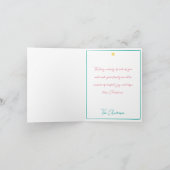 Vroege en heldere kerstkaart bedankkaart (Binnen)