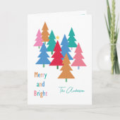 Vroege en heldere kerstkaart bedankkaart (Voorkant)