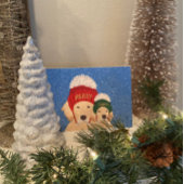 Vroege en heldere kerstkaart feestdagen kaart