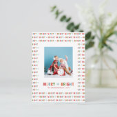 Vroege en heldere kerstkaart feestdagenkaart (Staand voorkant)