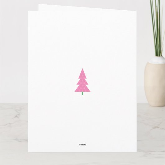 Vroege en heldere kerstkaart kaart (Achterkant)